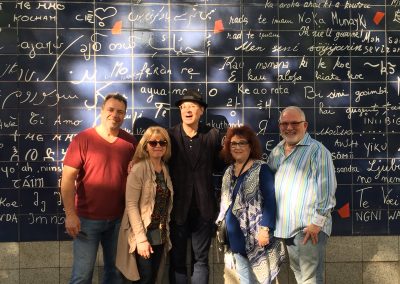 One of my fantastic guides (Scott) shows my clients a little amore at The Wall of Love.  We can show you too!