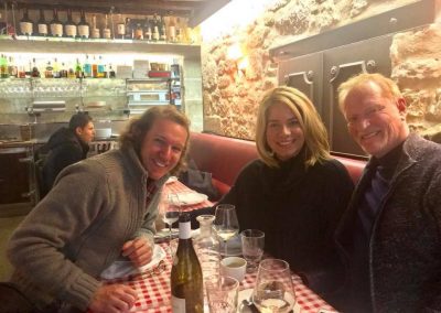 My talented guide (Jonathan) spends lots of times with my clients, even sitting down to an authentic meal together.